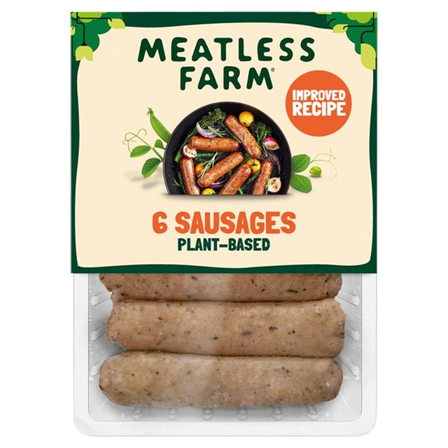 Pack of 6 Meatless Farm plant based sausages