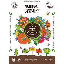 Bag of Natural Grower's vegan, soil association aproved and biodynamic certified compost